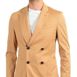 Hugo Boss Men's "Nielsen3" Slim Fit Beige Double Breasted Sport Coat Blazer